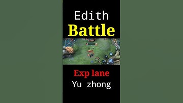 the battle of exp Lane Edith vs yu zhong who will win? #mobilelegend #mlbb #edith #yuzhong