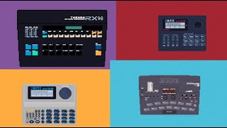 Four old drum machines quick comparison | Boss DR-550mk2, Yamaha RX-15, Zoom RhythmTrak-234 & DR-670