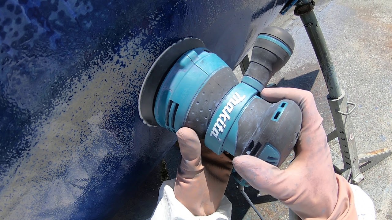 [Tutoriel] Voilier habitable - Poncer l'antifooling