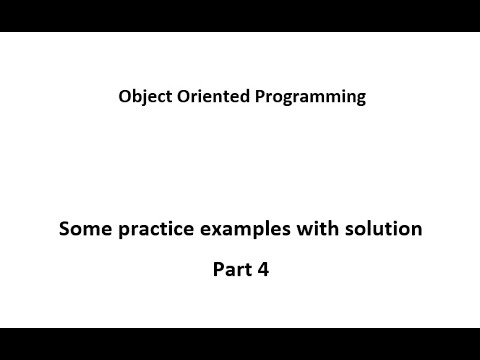 Object oriented programming practice 4 examples | OOP | Type and run on compiler