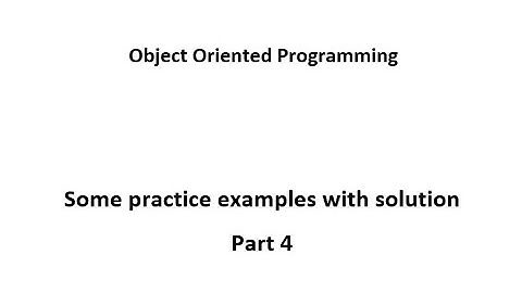 Object oriented programming practice 4 examples | OOP | Type and run on compiler
