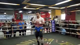 MANNY PACQUIAO TRAINING @ ELORDE PART 12 | PREPARATION FOR KEITH THURMAN