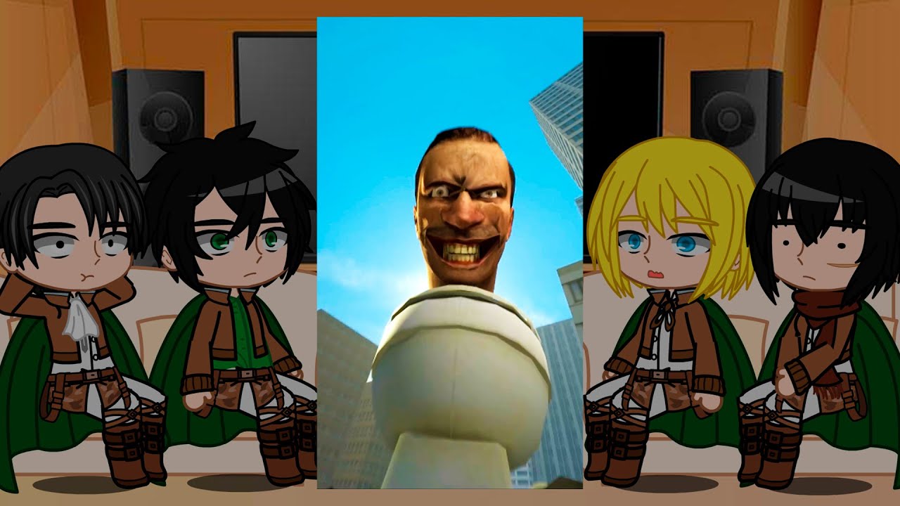 ⁣AOT/Attack On Titan react to Skibidi Toilet || PART 2 || Gacha React