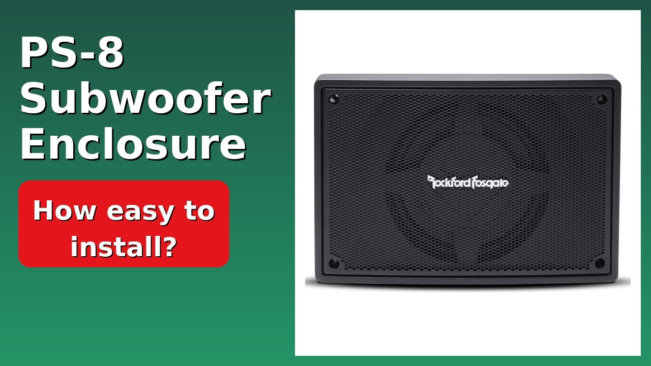 REVIEW (2026): PS-8 Subwoofer Enclosure. ESSENTIAL details. - YouTube