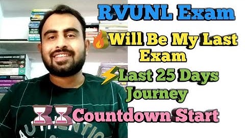 RVUNL Exam Will Be My Last Exam ||🔥Last 25 Days Struggle Journey Start || Everyday 1 min Short Video