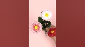 How To Make English Daisy Paper Flower/ Paper Flower /handmade paper flowers