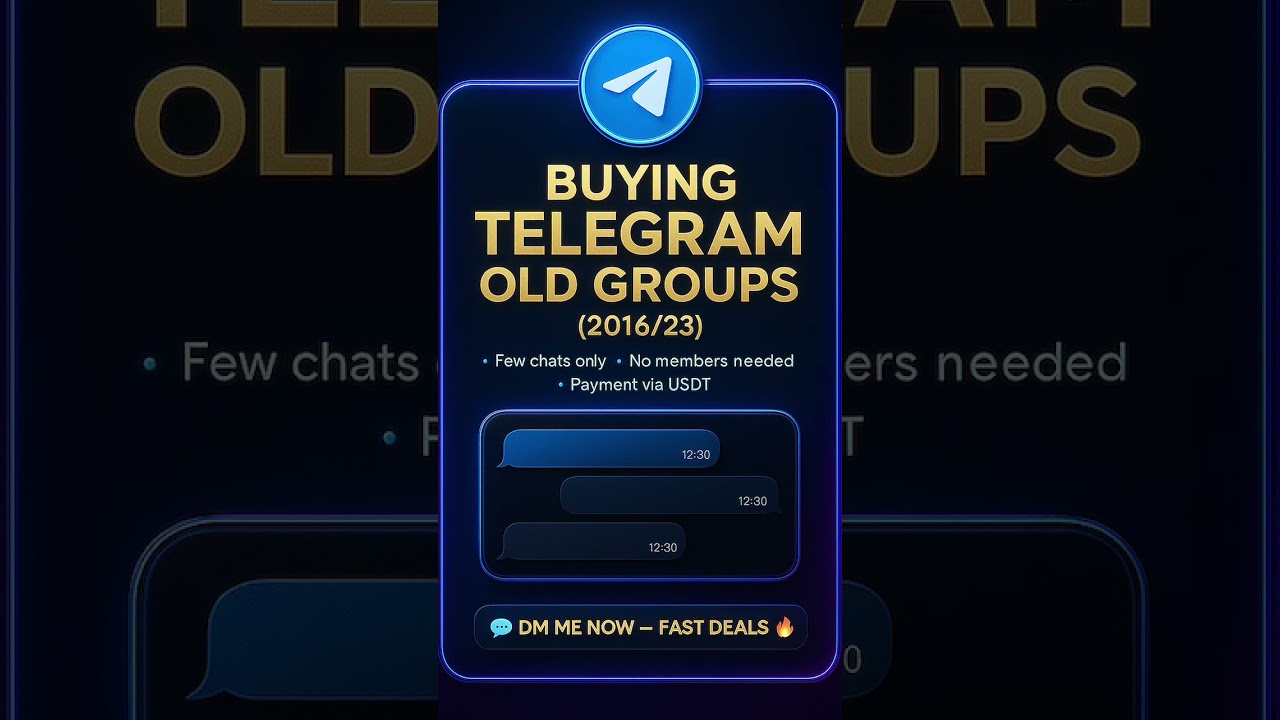 Sell Your Telegram Old groups created before For Best Price 🔥💸 