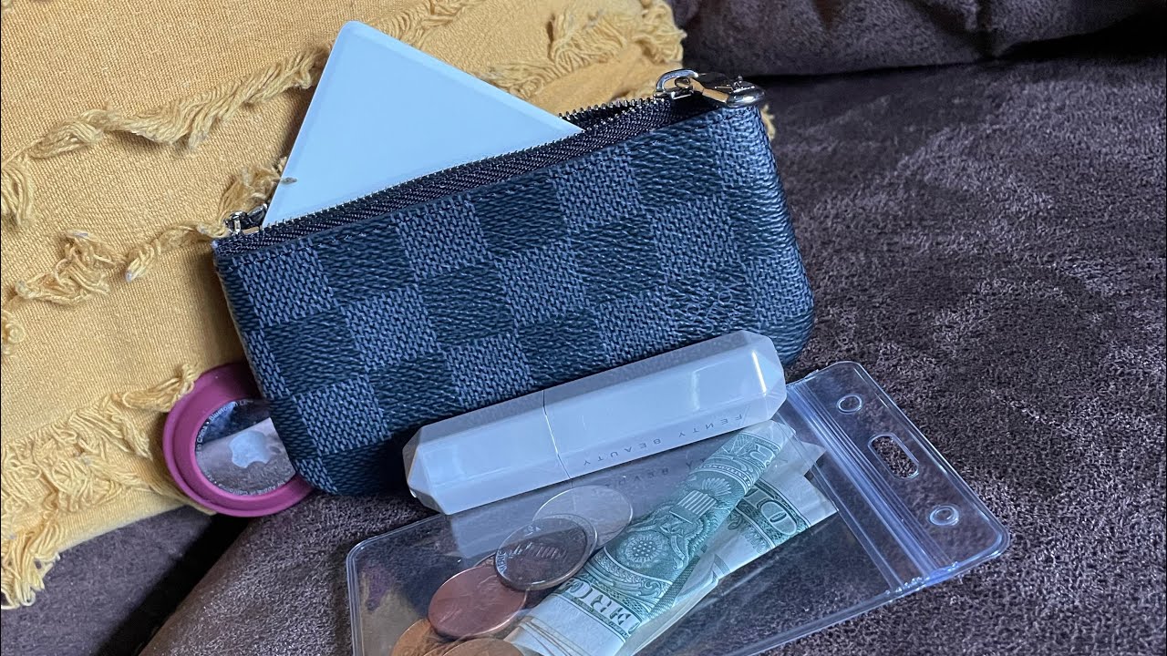 louis vuitton key pouch damier graphite