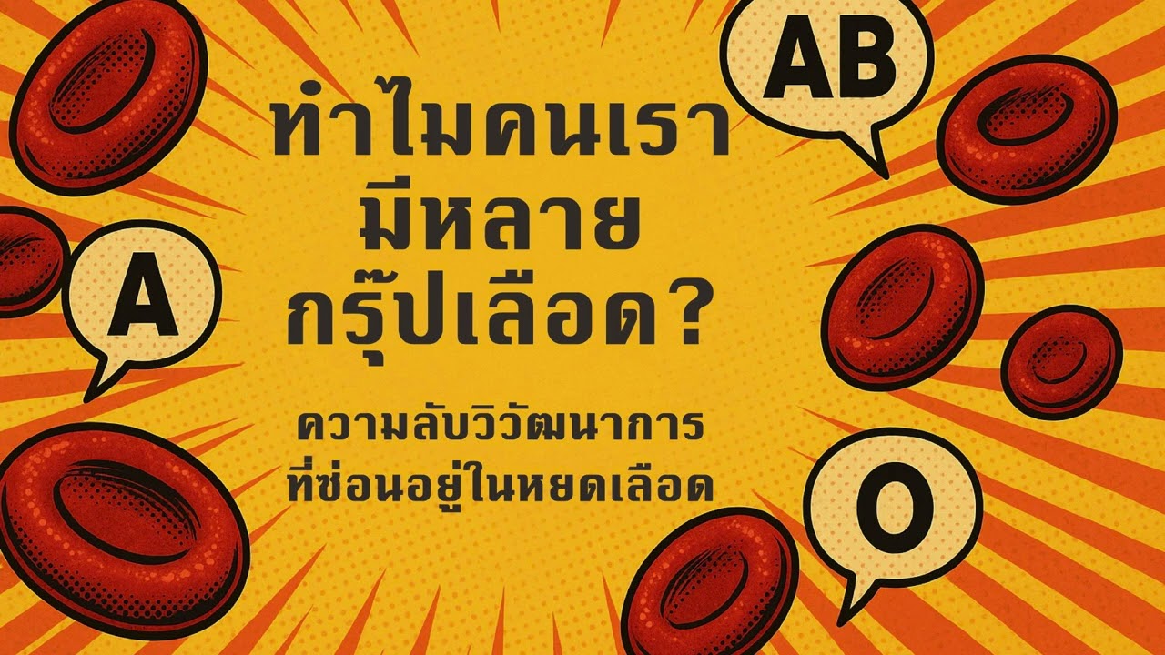 ทำไมคนเรามีหลายกรุ๊ปเลือด? | ความลับวิวัฒนาการที่ซ่อนอยู่ในหยดเลือด