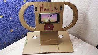 КАК СДЕЛАТЬ РУЛЬ ДЛЯ ТЕЛЕФОНА ИЗ КАРТОНА
