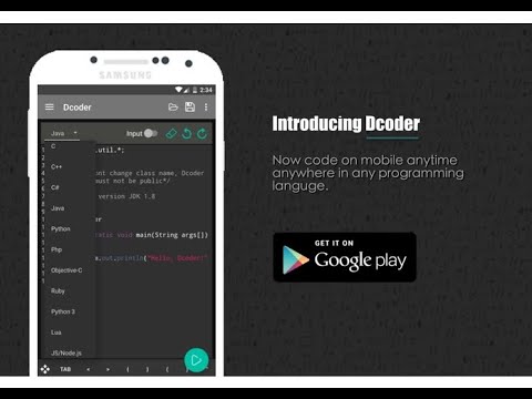 Instalar Dcoder en Celular (Móvil) Hola mundo Javascript JsNode