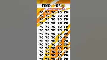 Find 👉 07 🤔 odd number puzzle 🧩 iq test 🧠 math reasoning puzzle 🧩 #mathematicspuzzles #iq #mathspuz.