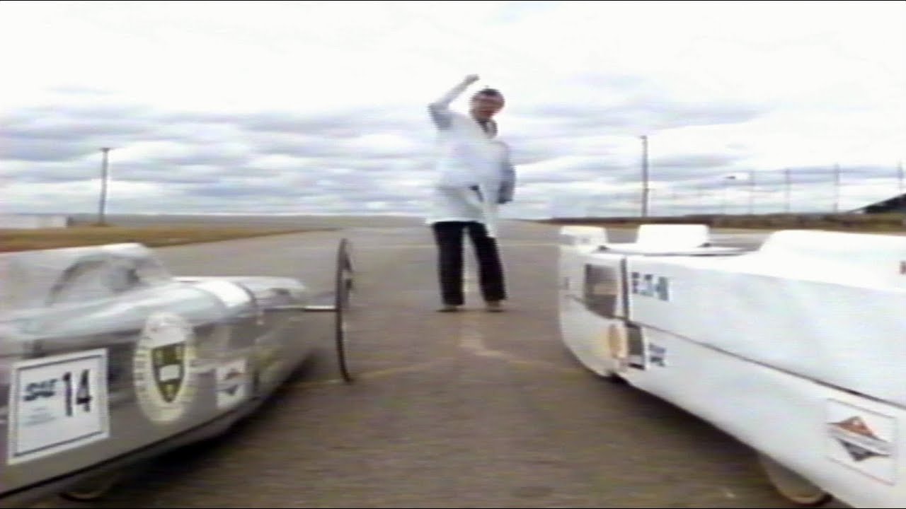 University of Saskatchewan Supermileage "Mileage Maker" promo video for Expo 86, at Riverside Track