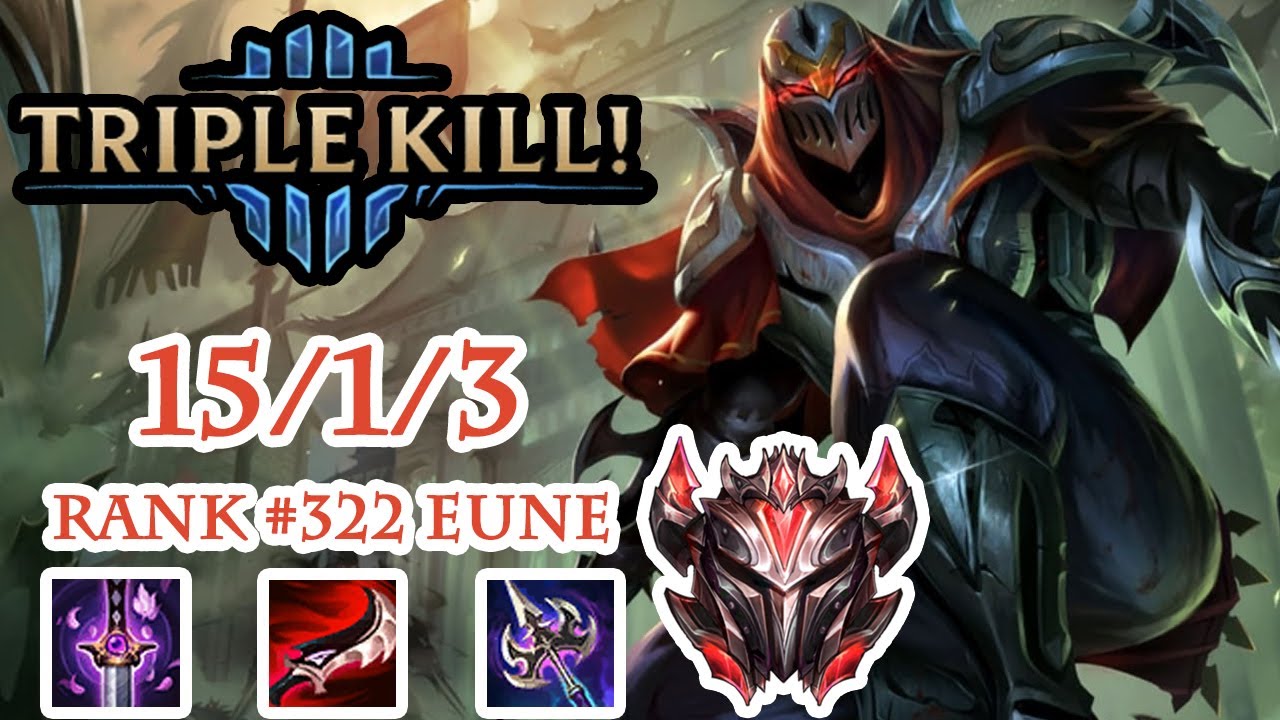 Zed | Grandmaster | Mid | Triple | EUNE | V11.3 | vs Karthus