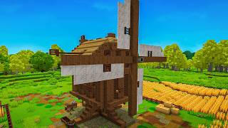 ⭐HYTALE: Wooden WINDMILL | Detailed Technical Interior | Building Tutorial