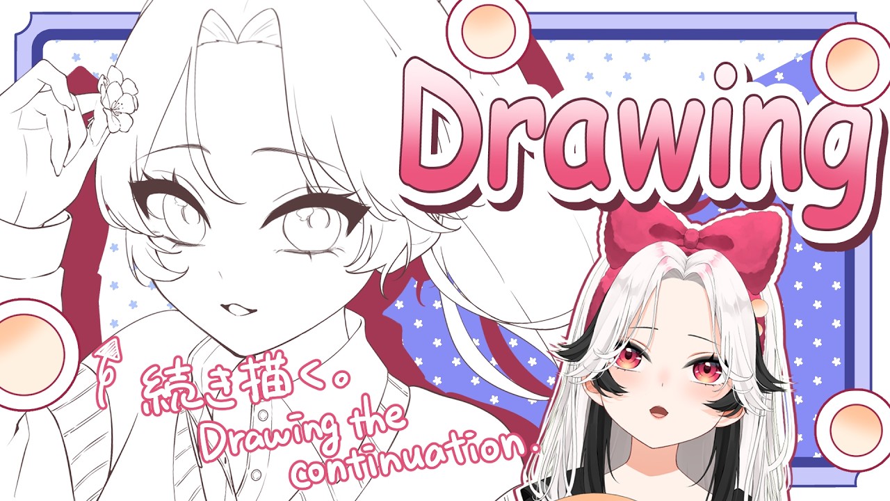 【Drawing】3月用イラスト超特急工場 / High speed paint factory of illustrations for March【Vtuber】