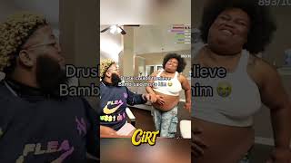 Druski Couldn't Believe Bambi Said This To Him  #druski #bambi #pregnancy #shorts @YouTube🙏