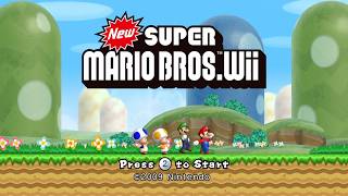 New Super Mario Bros. Wii - Title Screen