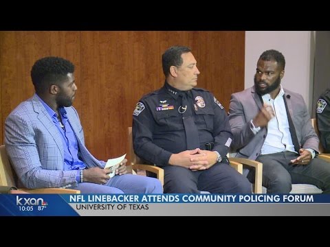 NFL linebacker Emmanuel Acho joins Austin PD for #BecomeOne