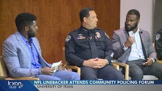 NFL linebacker Emmanuel Acho joins Austin PD for #BecomeOne