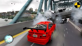 GTA 4 Crazy BMW M3 GTR Crashes Ep.30