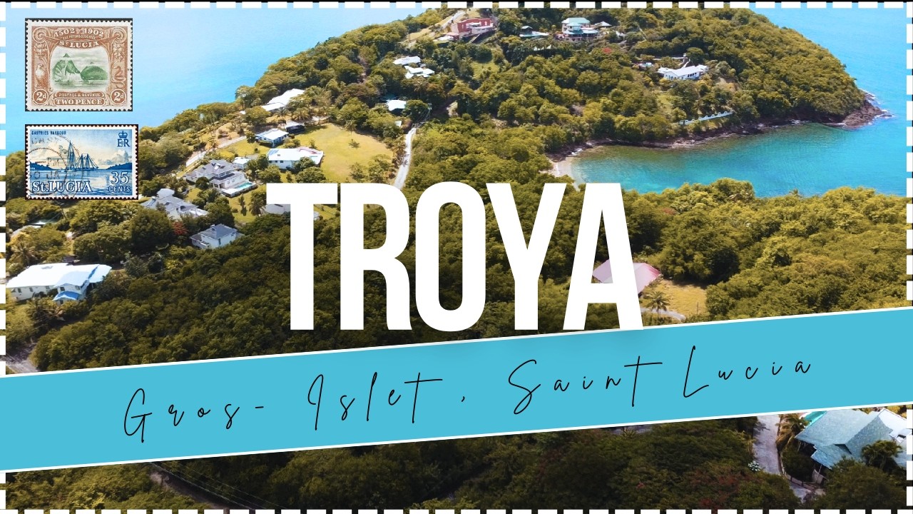 Aerial Views of Trouya: Explore This Stunning 23,102 sq. ft. Caribbean Homesite in Saint Lucia