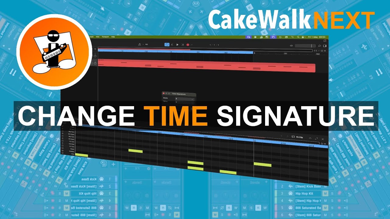How to change the Time Signature in Cakewalk Next - YouTube