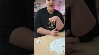 shaving cream letters