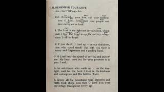 Remember Your Love - Ducote/Daigle |  Lenten Song (Chorus)