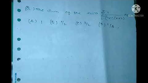 Sum of infinite series Tricks part-3/CSIR NET, IIT jam, KSET Mathematical sciences Du, GATE, BHU