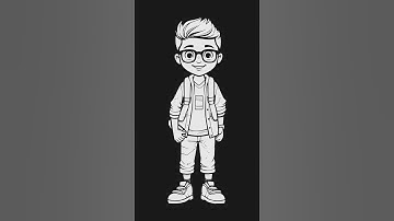 School boy in #inkscape Inkscape #illustration #vectorinktutorial