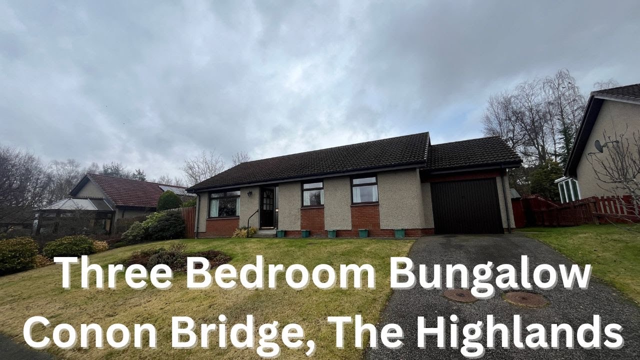 Трехкомнатный бунгало в Конон Бридж - тихий тупик, 250 000 фунтов стерлингов.