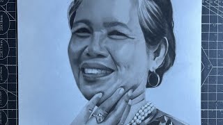 Charcoal Portrait for Mother’s day | Boni Artworks