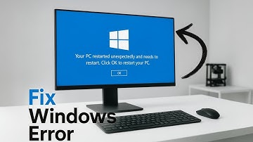 How to Fix The Computer Restarted Unexpectedly or Encountered an Unexpected Error In Windows 10, 11