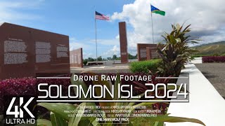 【4K】🇸🇧 Drone RAW Footage 🔥 These are the SOLOMON ISLANDS 2024 🔥 Honiara & More 🔥 UltraHD Stock Video