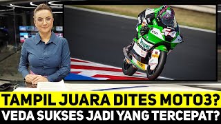 TAMPIL JUARA DITES MOTO3? VEDA EGA PRATAMA SUKSES JADI YANG TERCEPAT?