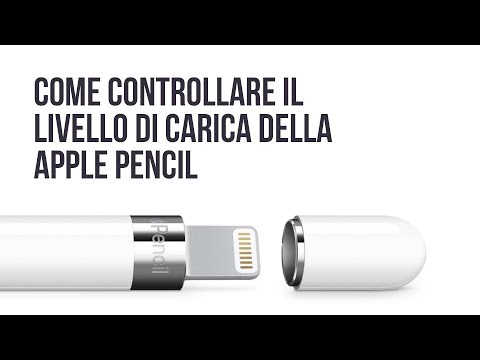 Controllo del livello della batteria di Apple Pencil