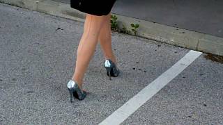 Blue 6Inch Highheels Walk 4.Wmv