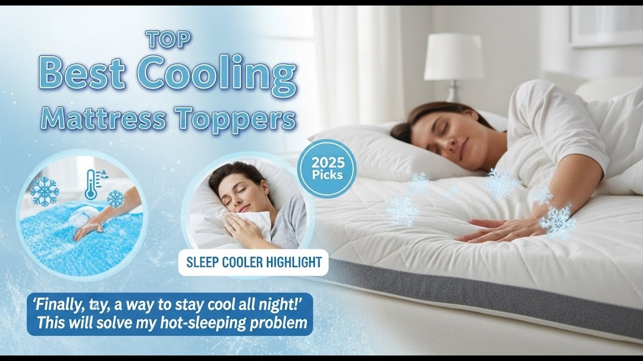 TOP 5 Best Cooling Mattress Toppers 2026 | Best Gel & Memory Foam Cooling Toppers
