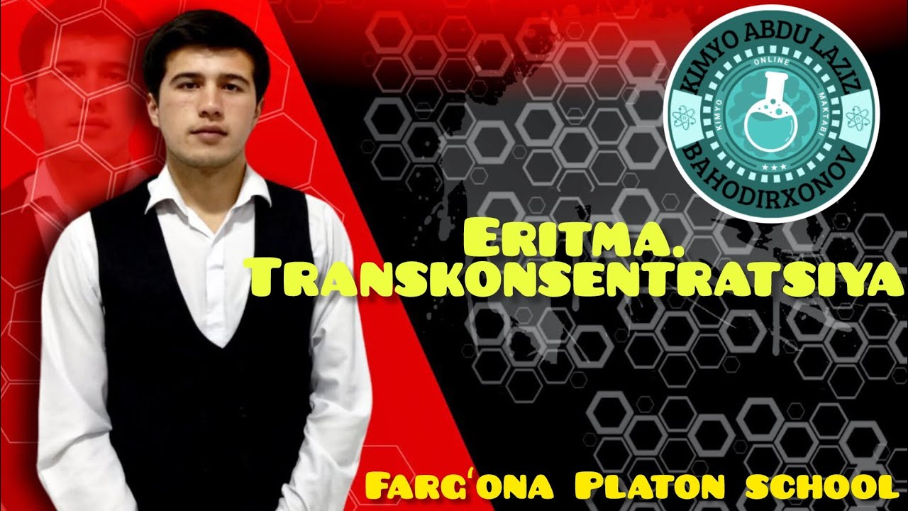 Eritma mavzusiga kirish.Transkonsentratsiya Fargʻona shahar Platon akademiyasi.
