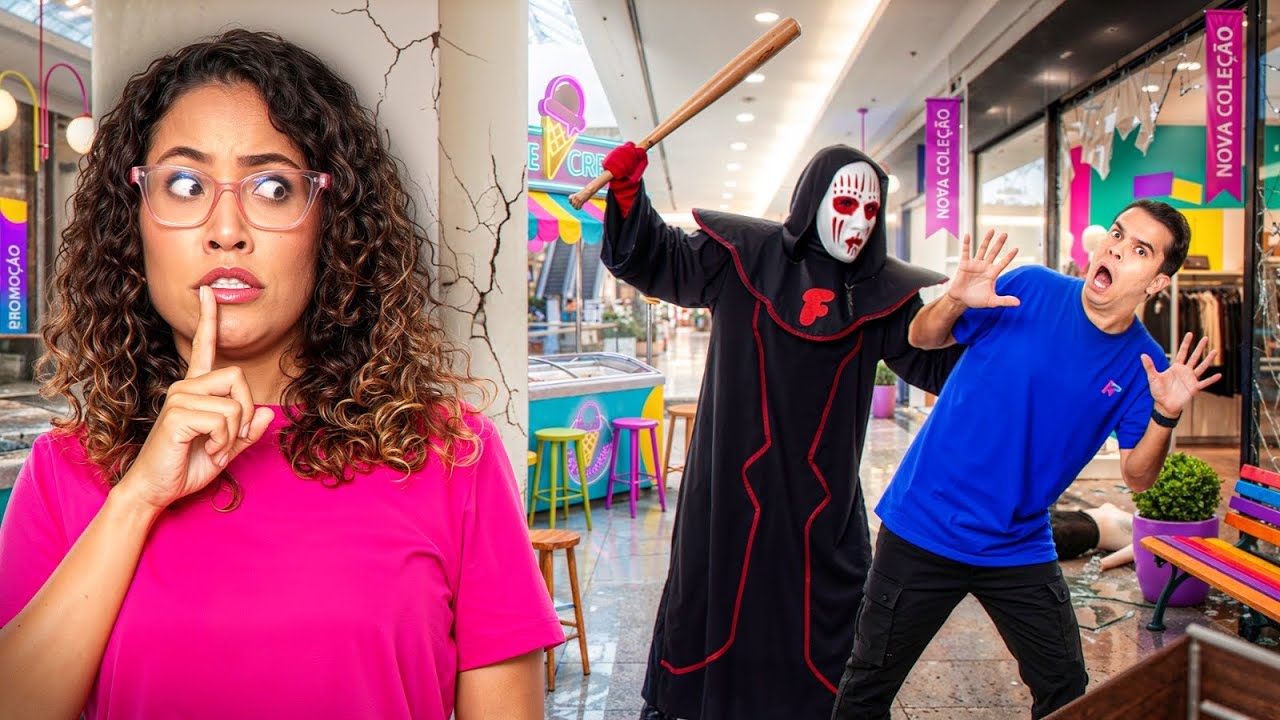 O FACE NOS ATACOU NO SHOPPING ÀS 3:00 HORAS DA MANHÃ! *Assustador!