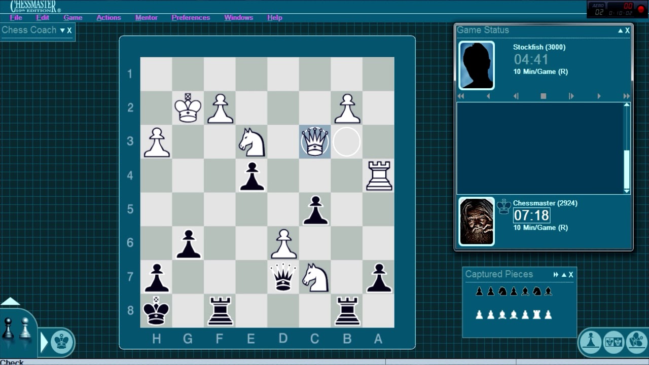 partidas inmortales ajedrez youtube COMBATE NO HUMANO III: Stockfish vs Chessmaster