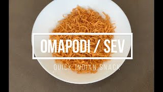 Omapodi Sev Diwali Snack Besan Sev Quick Indian Snack Cooking Board