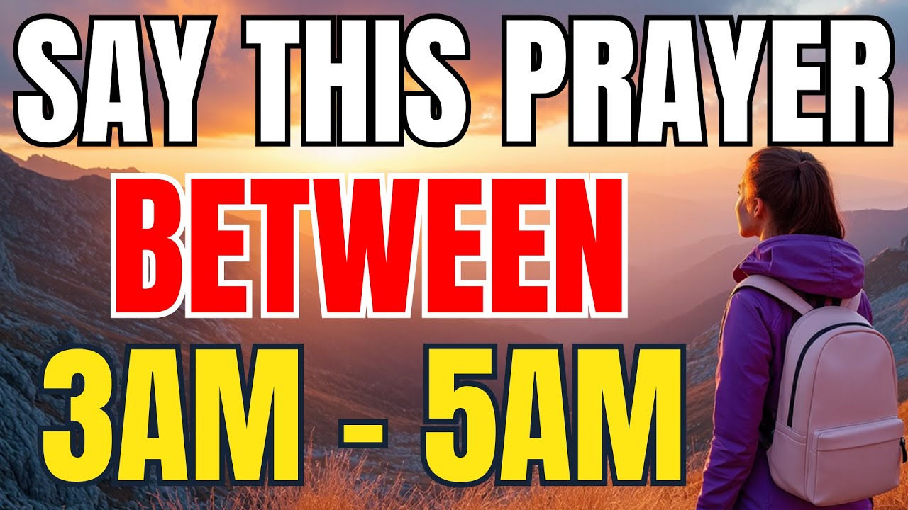 If You Wake Up Between 3am - 5am SAY This Powerful Meditation Prayer ...