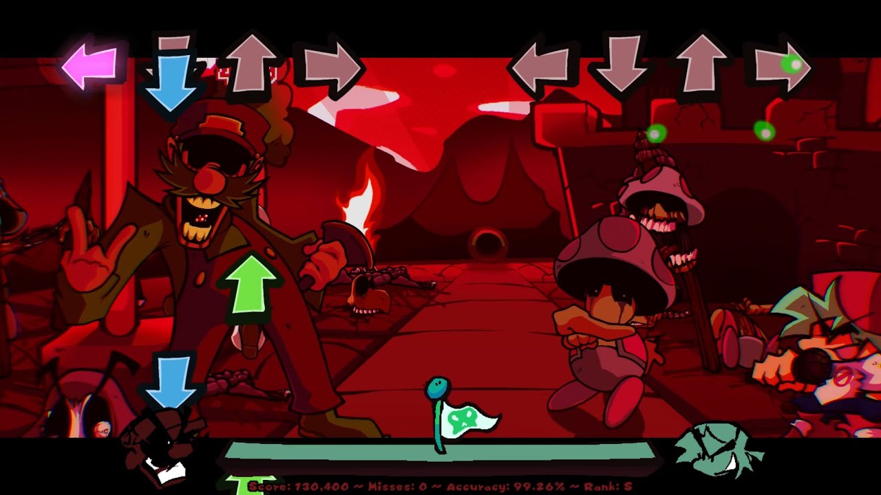 FNF: Mario's Funkin' Dungeon | DEMO - Red Fog (FC)