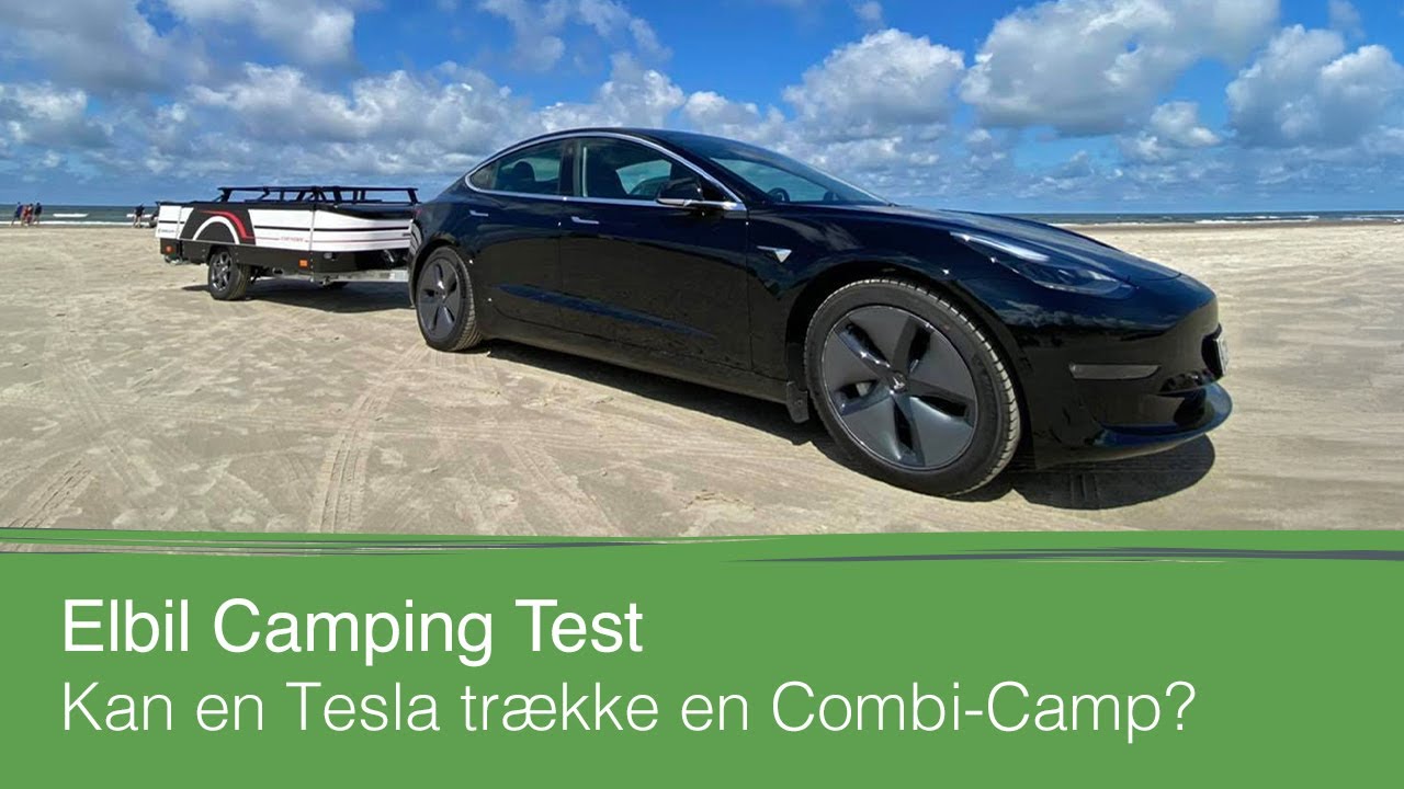 Road Trip gennem Danmark med Tesla elbil og Combi-Camp teltvogn | Elbil Camping Test