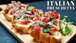 Italian Bruschetta Recipe | Indo Italian Style Bruschetta | ब्रुस्केटा | (in Hindi)