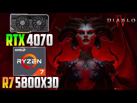 Diablo 4 : RTX 4070 + R7 5800X3D | 4K - 1440p - 1080p | High | DLSS & FG