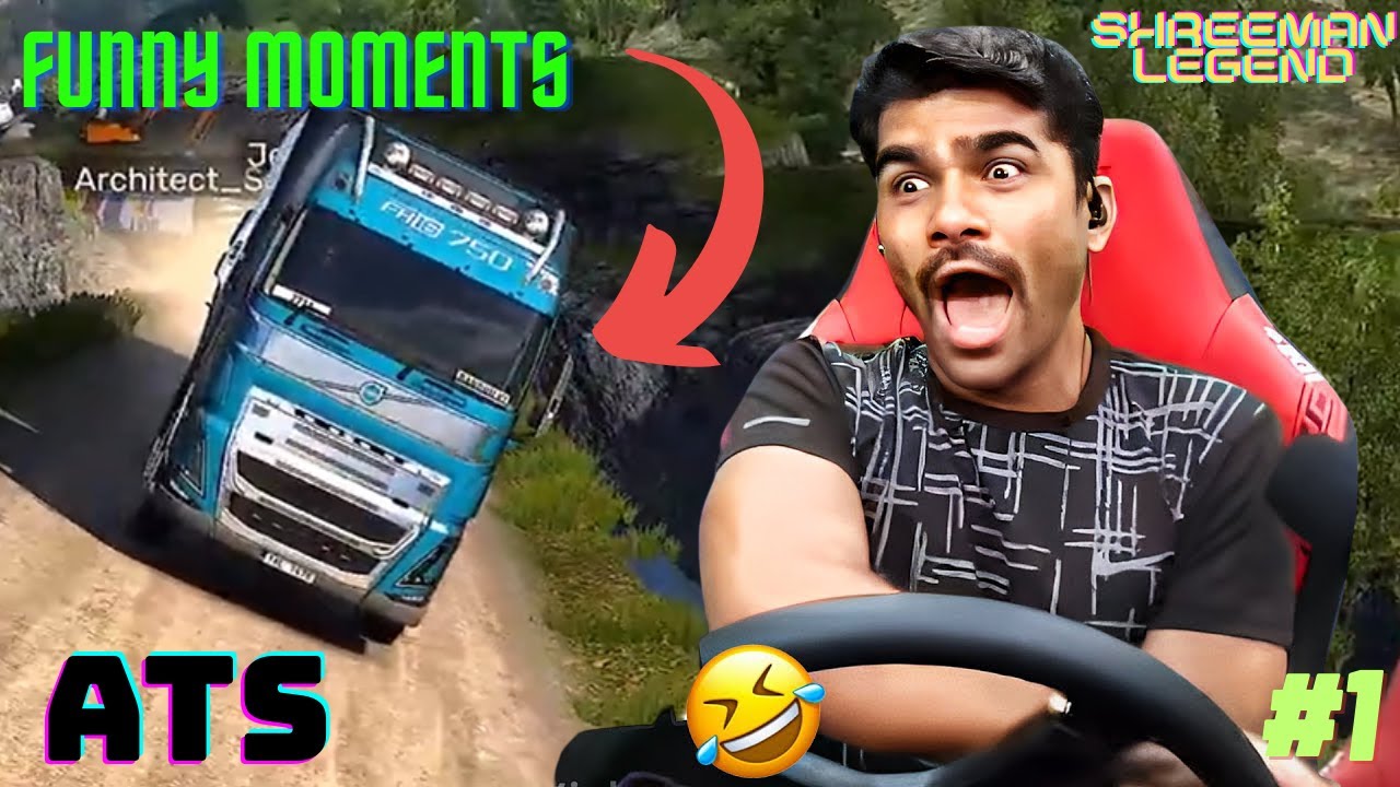 ATS Funny Moments | Shreeman Legend | #1 🤣🤣 #shreemanlegend #bandhilki #gaming | #Shreeman Editzz