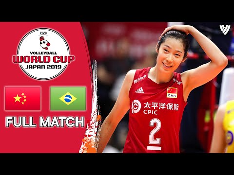 China Brazil Full Match Women S Volleyball World Cup 2019